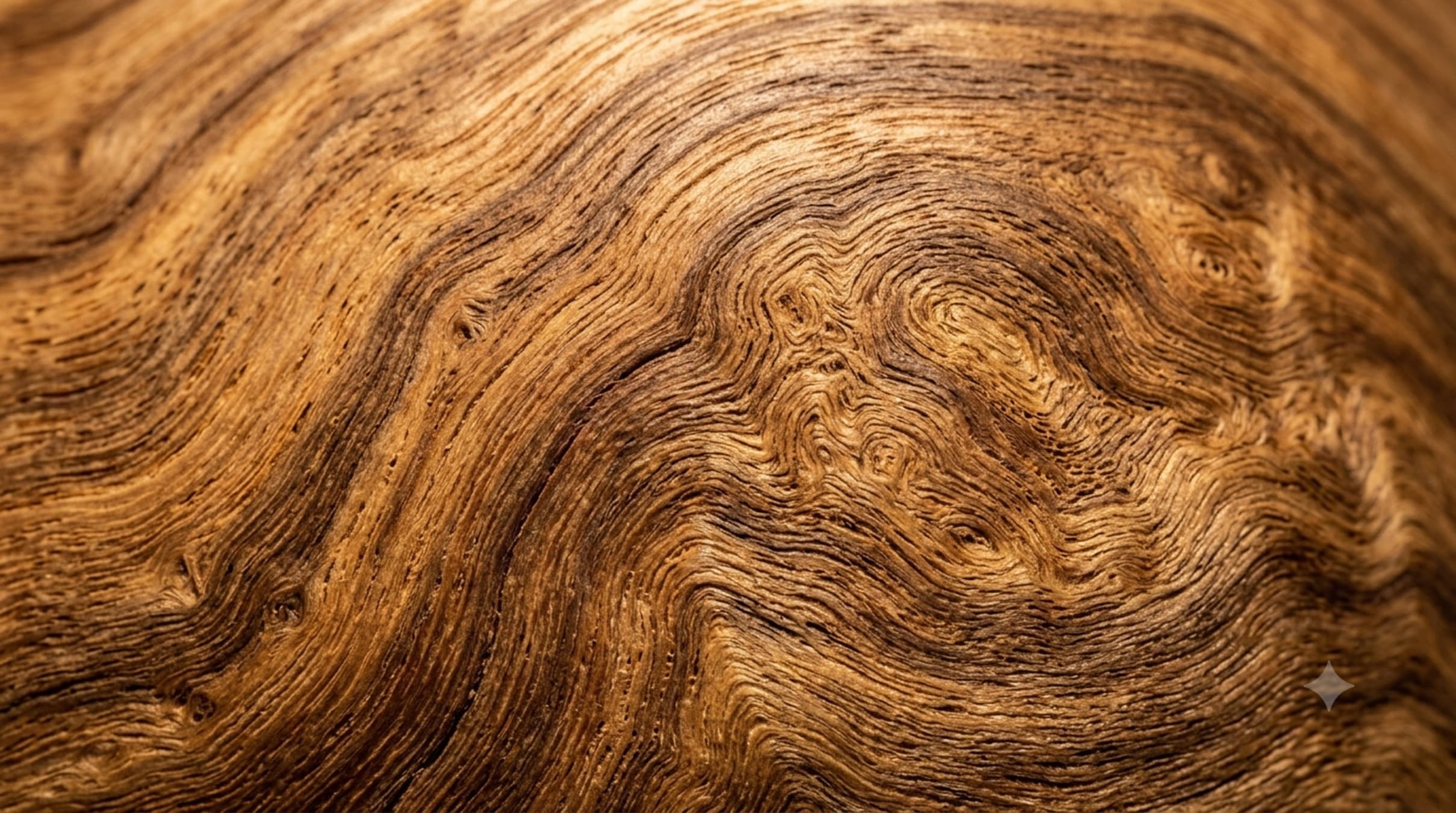 Close-up of natural timber grain and warm board colour