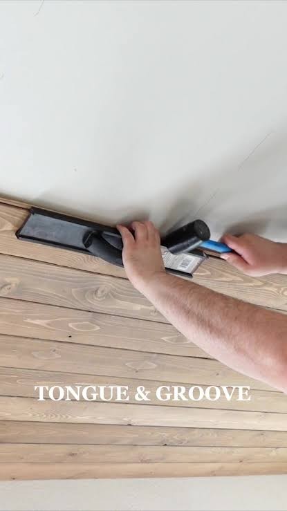 Floating flooring installation being planned in a residential room